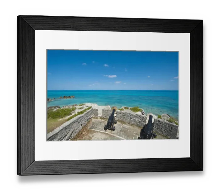 Framed Print : Bermuda. Gates Fort Park and fort Framed Print : Bermuda. Gates Fort Park and fort