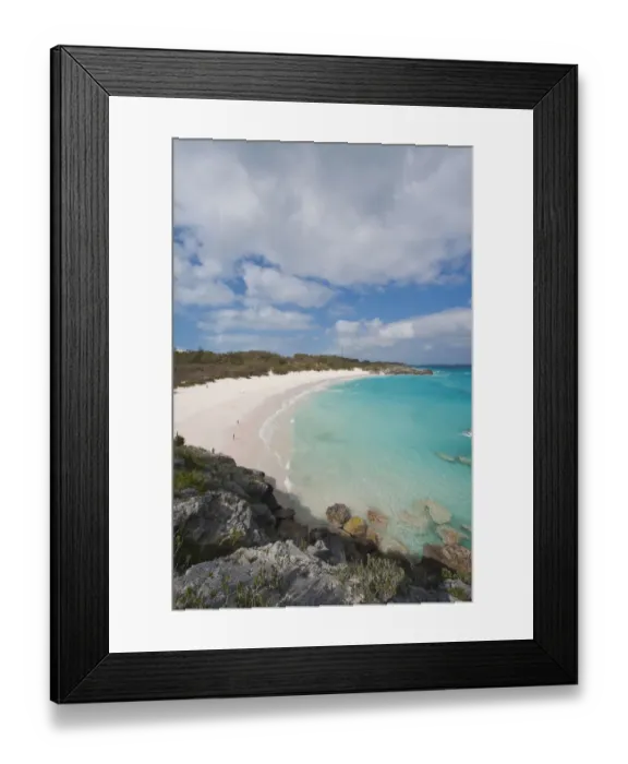 Framed Print : Horseshoe Bay beach, Bermuda