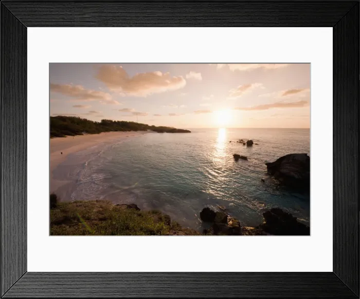Framed Print : Horseshoe Bay beach, Bermuda