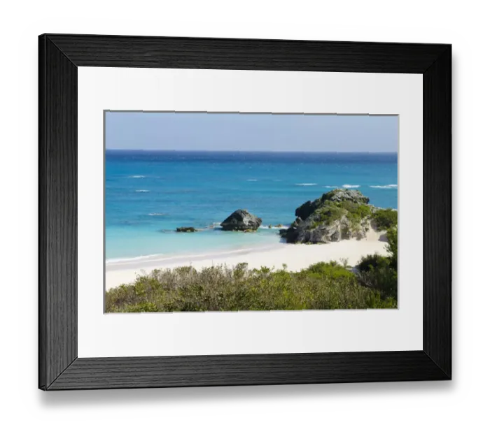 Framed Print : Horseshoe Bay beach, Bermuda Framed Print : Horseshoe Bay beach, Bermuda