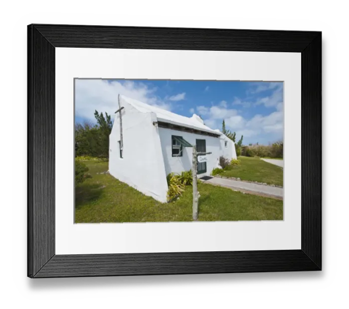 Framed Print : Somerset, Bermuda. Heydon Trust Chapel (1616)