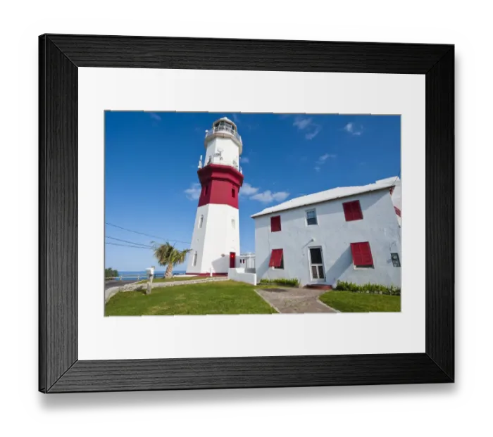 Framed Print : St. Davids Lighthouse near St. Georges, Bermuda Framed Print : St. Davids Lighthouse near St. Georges, Bermuda