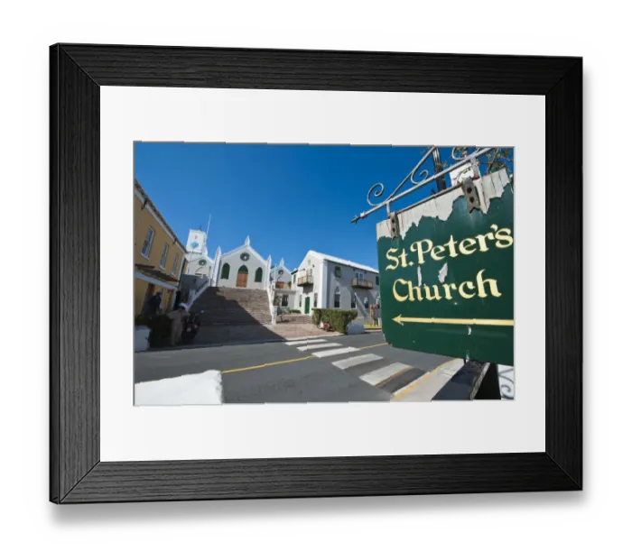 Framed Print : St. Georges, Bermuda. St. Peters Church Framed Print : St. Georges, Bermuda. St. Peters Church
