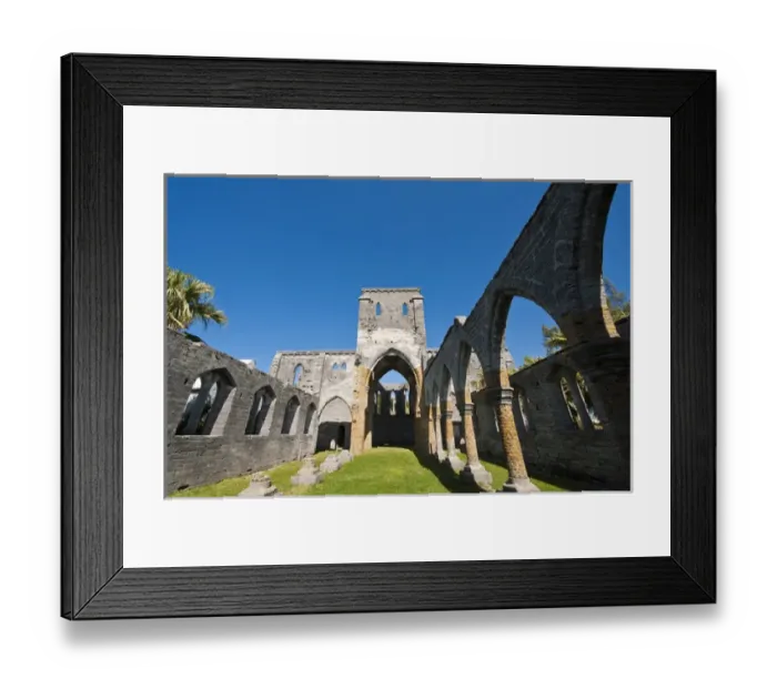 Framed Print : The unfinished Church in St. Georges, Bermuda