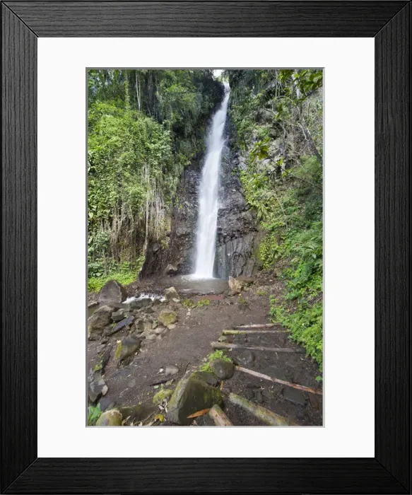 Framed Print : St. Vincent & The Grenadines. Dark View Falls