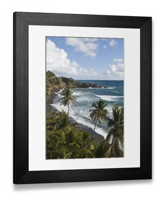 Framed Print : St. Vincent & The Grenadines. Windward coast near Biabou Bay