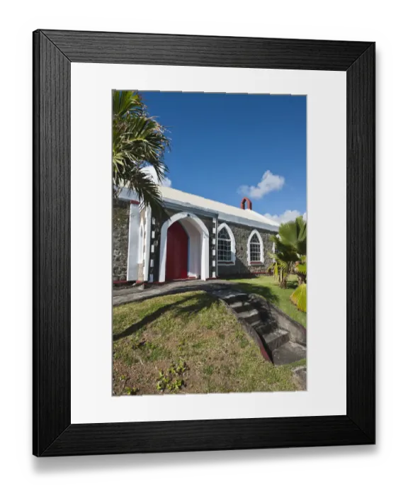 Framed Print : Biabou, St. Vincent & The Grenadines. St. Matthews Anglican Church