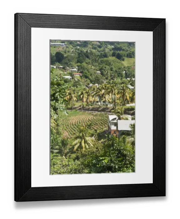 Framed Print : Mesopotamia Valley, St. Vincent & The Grenadines