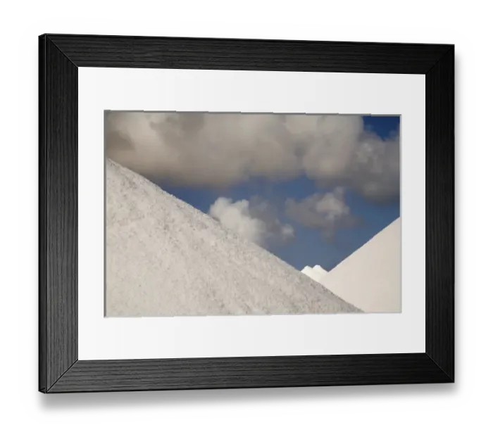 Framed Print : Caribbean, Netherlands Antilles, Bonaire, Lacre Point. Cones of crystallized salt Framed Print : Caribbean, Netherlands Antilles, Bonaire, Lacre Point. Cones of crystallized salt