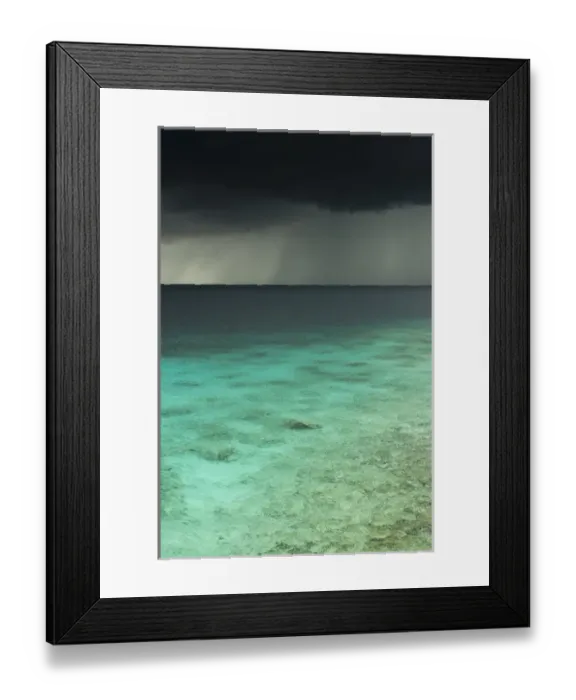 Framed Print : Storm over Ocean Western BONAIRE, Netherlands Antilles, Caribbean Framed Print : Storm over Ocean Western BONAIRE, Netherlands Antilles, Caribbean