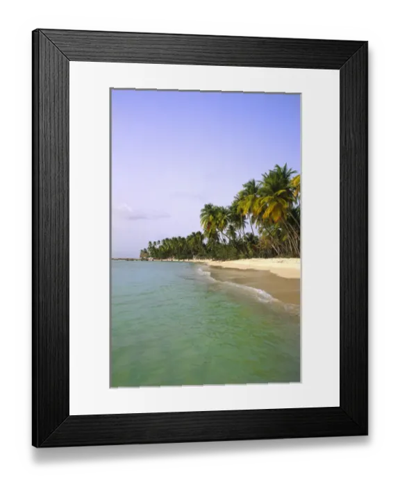 Framed Print : Beautiful remote Pigeon Point with beach and sand in small island of Tobago Caribbean Framed Print : Beautiful remote Pigeon Point with beach and sand in small island of Tobago Caribbean