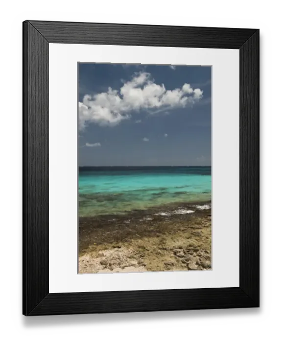 Framed Print : Beach Scene at Boca Slagbaai Slagbaai National Park BONAIRE, Netherlands Antilles Framed Print : Beach Scene at Boca Slagbaai Slagbaai National Park BONAIRE, Netherlands Antilles