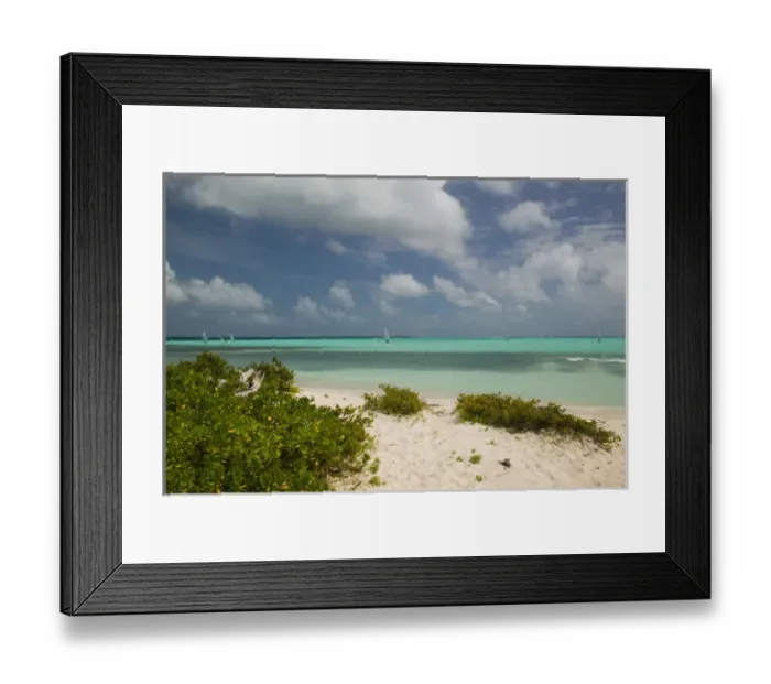 Framed Print : ABC Islands - BONAIRE - Sorobon Beach: Windsurfing on Lac Bay & Sorobon Beach NR