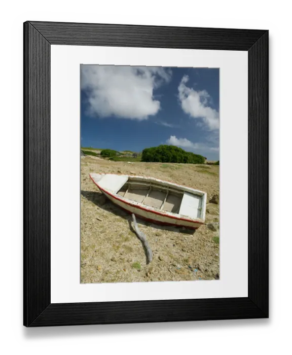 Framed Print : ABC Islands - BONAIRE - Washikemba: Boats by the Washekemba Lagoon Framed Print : ABC Islands - BONAIRE - Washikemba: Boats by the Washekemba Lagoon