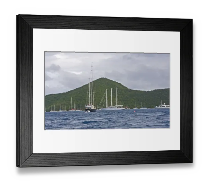 Framed Print : Sail boating at Norman Island, British Virgin Islands Framed Print : Sail boating at Norman Island, British Virgin Islands