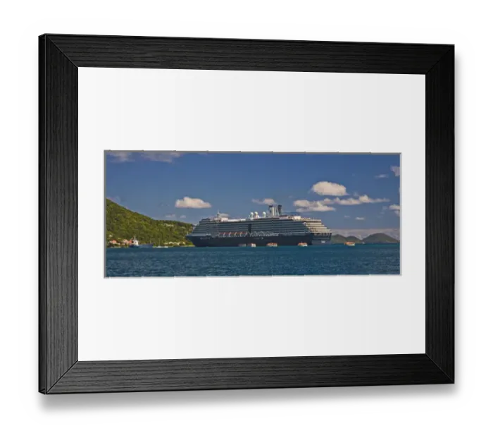 Framed Print : Holland America Cruise Line, The Zuiderdam Framed Print : Holland America Cruise Line, The Zuiderdam