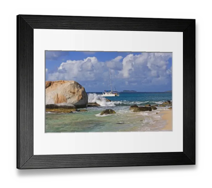 Framed Print : Beach side at Virgin Gorda, British Virgin Islands Framed Print : Beach side at Virgin Gorda, British Virgin Islands