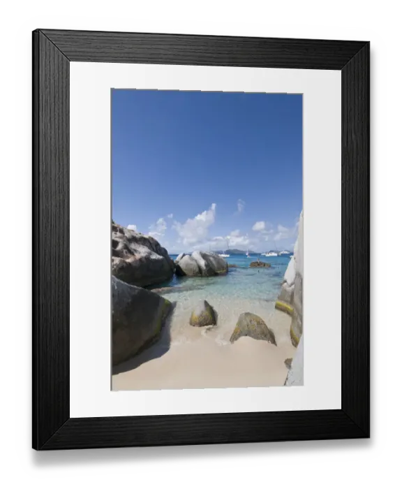Framed Print : North America, Caribbean, British Virgin Islands, Virgin Gorda. Settled by the British
