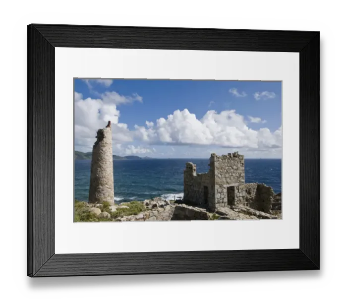 Framed Print : North America, Caribbean, British Virgin Islands, Virgin Gorda. Settled by the British
