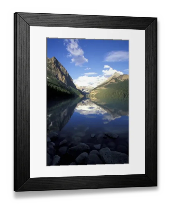 Framed Print : North America, Canada, Alberta, Banff NP, Victoria Glacier and Lake Louise