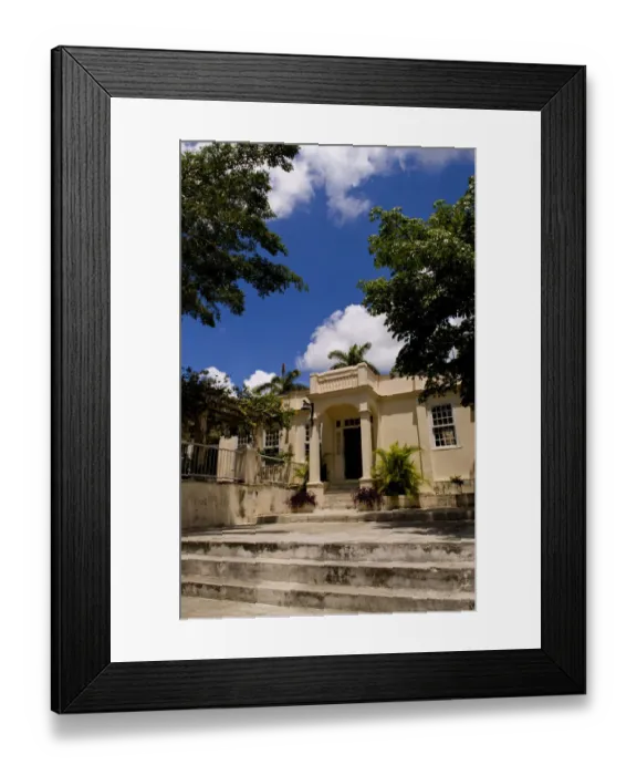 Framed Print : Exterior of the historical home of writer Ernest Hemingway in Havana Cuba where he