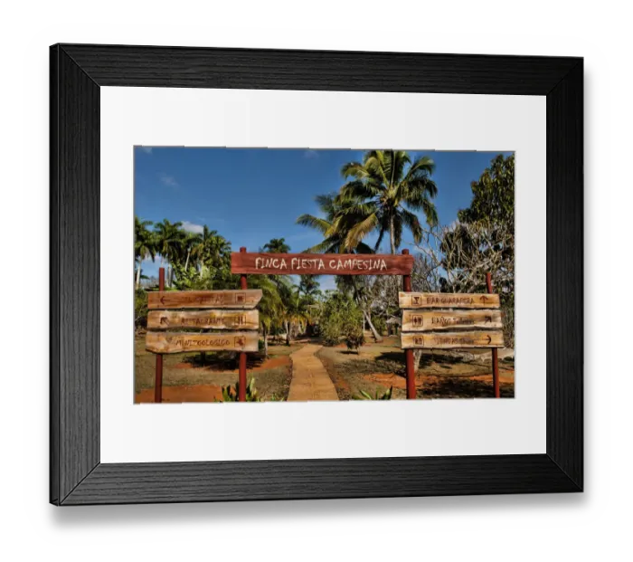Framed Print : Finca Fiesta Campesina in park outside of Habana Havana Cuba