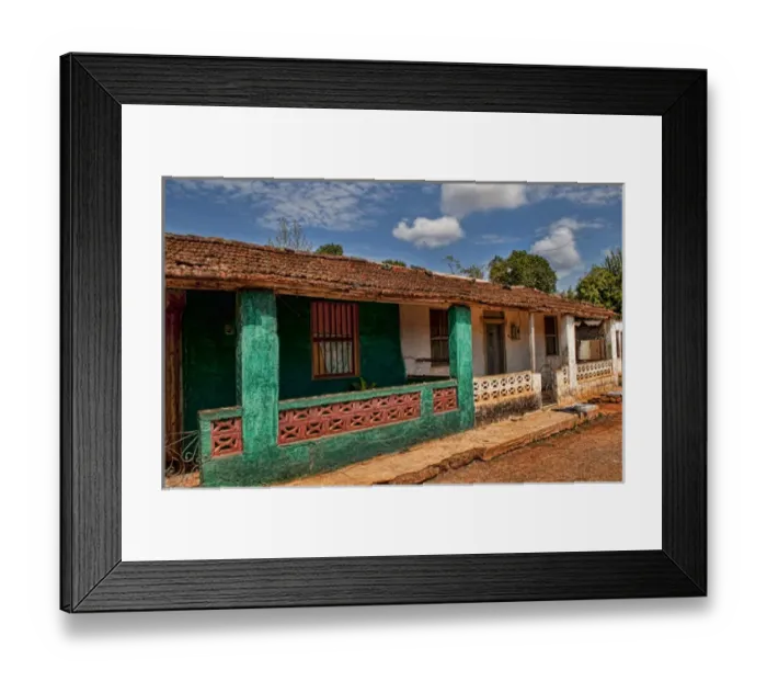 Framed Print : Local home and buildings in small town of Isabel Cuba Framed Print : Local home and buildings in small town of Isabel Cuba