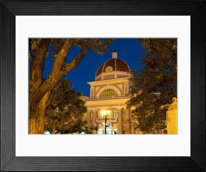 Framed Print : Parliament building at night in beautiful Cienfiegos, Cuba Framed Print : Parliament building at night in beautiful Cienfiegos, Cuba