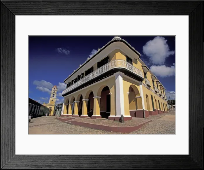 Framed Print : Cuba, Trinidad, historic buildings