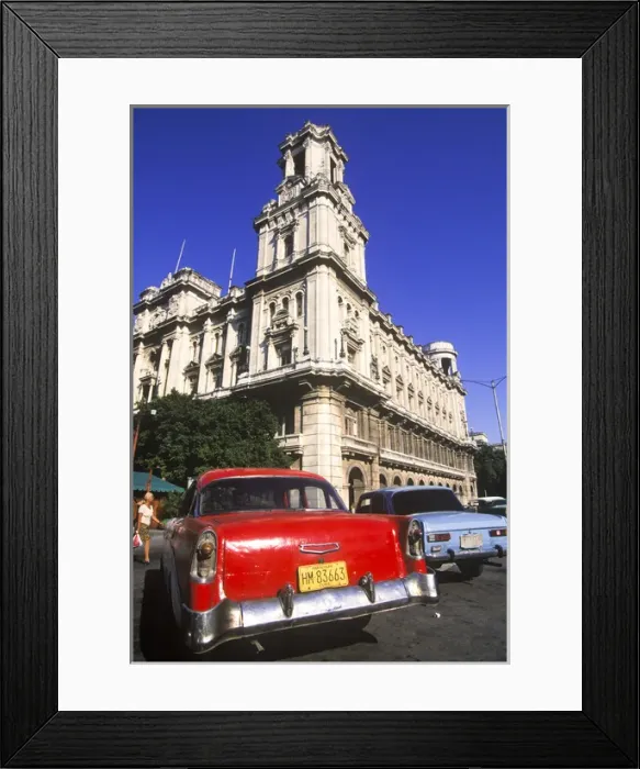 Framed Print : Classic cars from the 1940s and 1950s pre-revolution days and Russian Ladas Framed Print : Classic cars from the 1940s and 1950s pre-revolution days and Russian Ladas