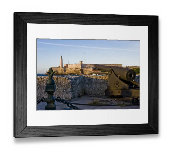 Framed Print : Ancient Spanish fortresses still guard the entrance to Havana harbor, Cuba