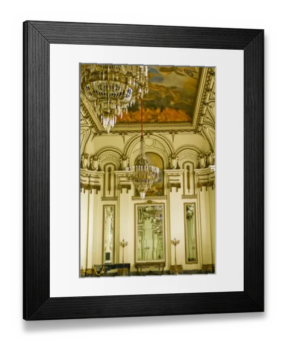 Framed Print : Ballroom in the Museo de La Revolucion, Museum of the Revolution, former Presidential Framed Print : Ballroom in the Museo de La Revolucion, Museum of the Revolution, former Presidential