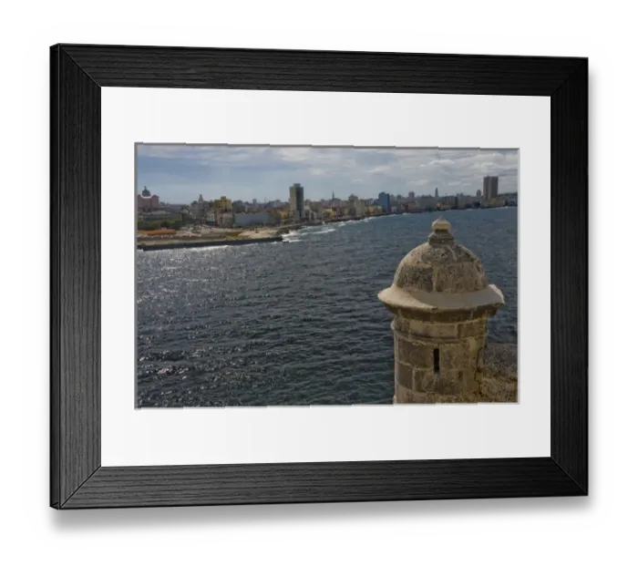 Framed Print : Ancient Castillo El Morro still guards the entrance to Havana harbor, Cuba