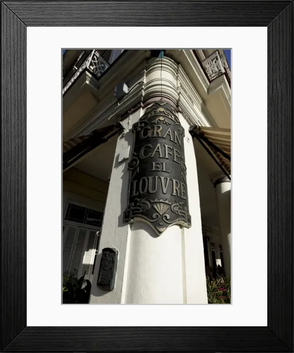 Framed Print : Havana, Cuba, Unesco World Heritage City. Cafe sign at the Hotel Inglaterra Framed Print : Havana, Cuba, Unesco World Heritage City. Cafe sign at the Hotel Inglaterra