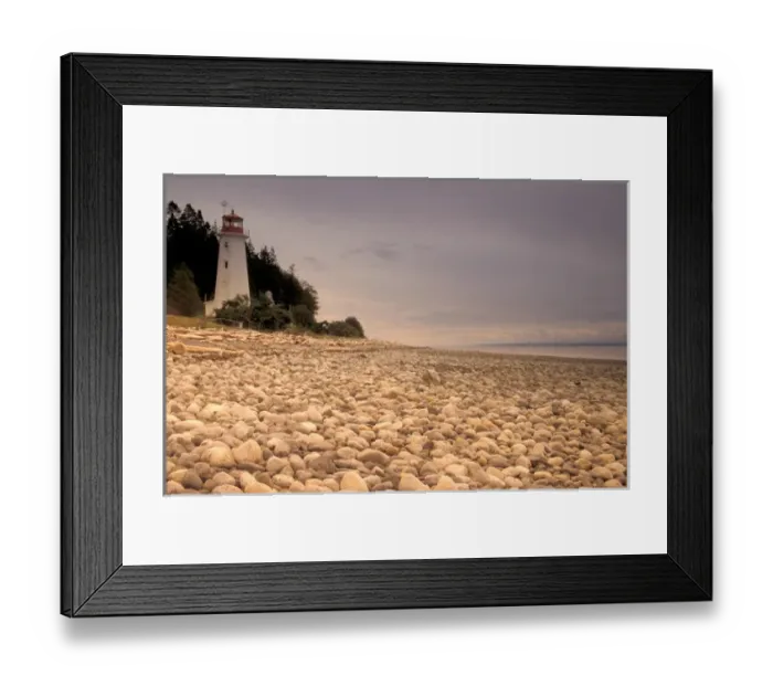 Framed Print : NA, Canada, BC, Quadra Island, Cape Mudge lighthouse, south side of island, across Framed Print : NA, Canada, BC, Quadra Island, Cape Mudge lighthouse, south side of island, across