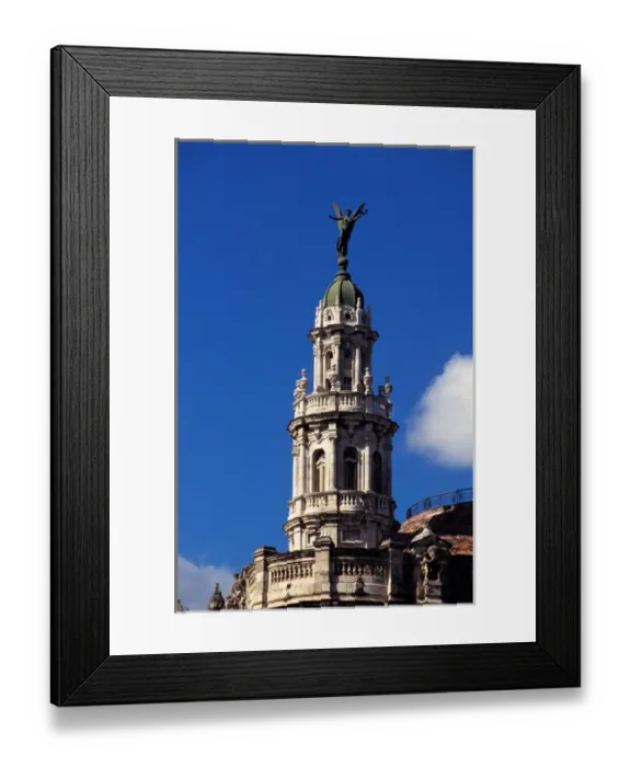 Framed Print : Cuba, La Habana, Garcia Lorca Theatre