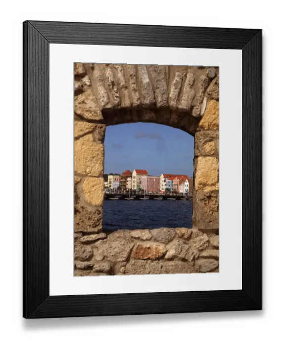 Framed Print : Curacao from fort Framed Print : Curacao from fort
