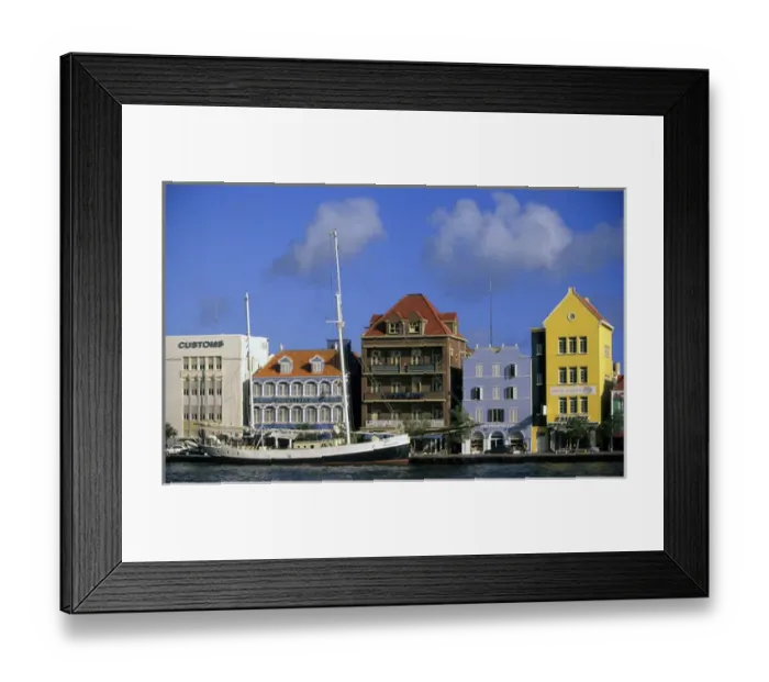 Framed Print : Punda, Curacao, Netherlands Antilles Framed Print : Punda, Curacao, Netherlands Antilles