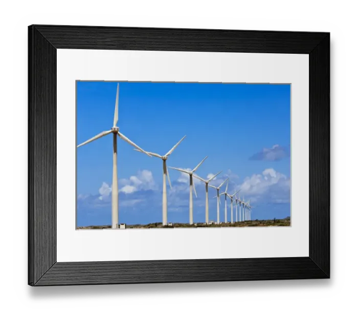 Framed Print : Curacao. WInd turbines, Curacao Framed Print : Curacao. WInd turbines, Curacao