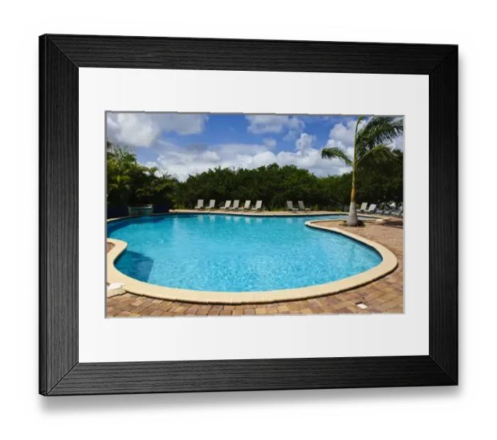 Framed Print : Curacao. Lodge Kura Hulanda and Beach Club, Curacao