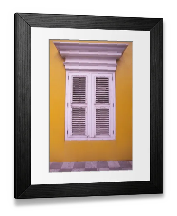 Framed Print : Caribbean, Netherland Antilles, Curacao Colorful buildings and detail in the Scharloo Framed Print : Caribbean, Netherland Antilles, Curacao Colorful buildings and detail in the Scharloo