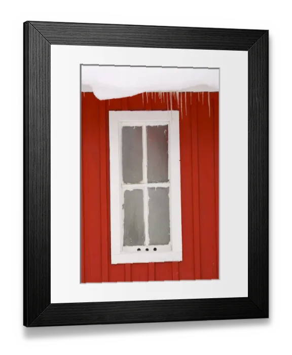 Framed Print : Canada, Banff, Martin Stables, window detail Framed Print : Canada, Banff, Martin Stables, window detail