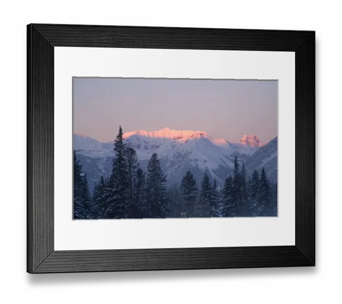 Framed Print : Canada, Banff, View of Mt. Edith and Sawback Range Framed Print : Canada, Banff, View of Mt. Edith and Sawback Range