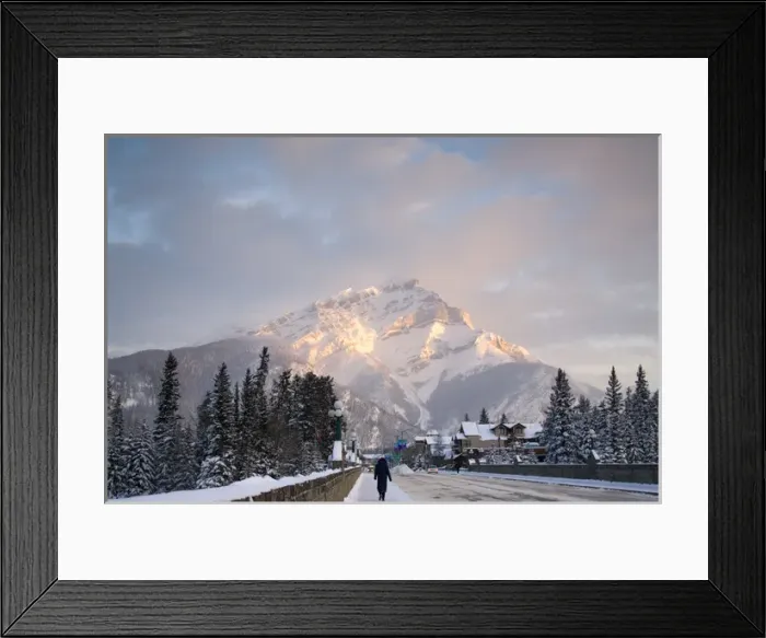 Framed Print : Canada, Banff, View of Mt. Norquay in Winter Framed Print : Canada, Banff, View of Mt. Norquay in Winter