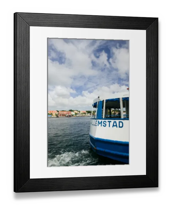 Framed Print : ABC Islands - CURACAO - Willemstad: Otrobanda - Punda Ferry on Sint Annabaai