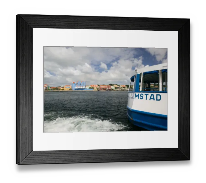 Framed Print : ABC Islands - CURACAO - Willemstad: Otrobanda - Punda Ferry on Sint Annabaai Framed Print : ABC Islands - CURACAO - Willemstad: Otrobanda - Punda Ferry on Sint Annabaai