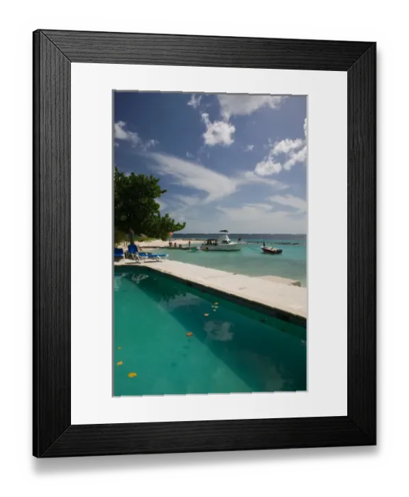 Framed Print : ABC Islands - CURACAO - Piscadera Bay: Beach at Piscadera Bay Framed Print : ABC Islands - CURACAO - Piscadera Bay: Beach at Piscadera Bay