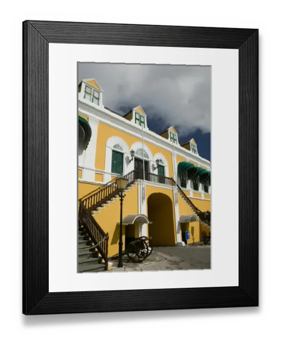 Framed Print : ABC Islands - CURACAO - Willemstad: Punda - Governors Palace  /  Fort Amsterdam