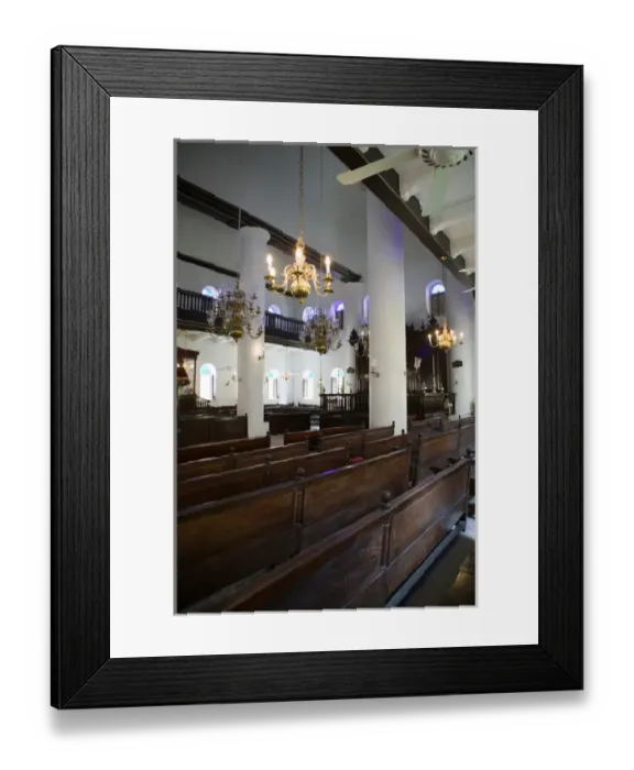 Framed Print : ABC Islands - CURACAO - Willemstad: Punda - Mikve Israel Emanuel Synagogue (b. 1651) Framed Print : ABC Islands - CURACAO - Willemstad: Punda - Mikve Israel Emanuel Synagogue (b. 1651)