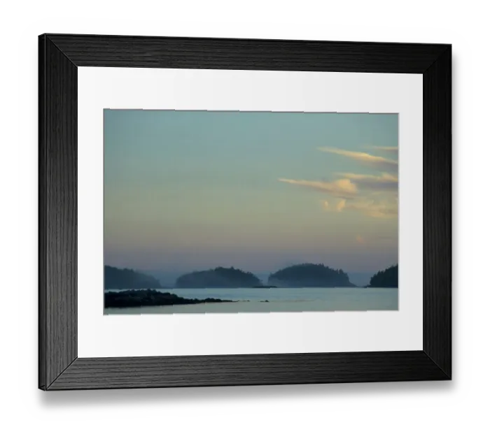 Framed Print : Sunset from Keith Island, Broken Island Group, Pacific Rim National Park Preserve Framed Print : Sunset from Keith Island, Broken Island Group, Pacific Rim National Park Preserve